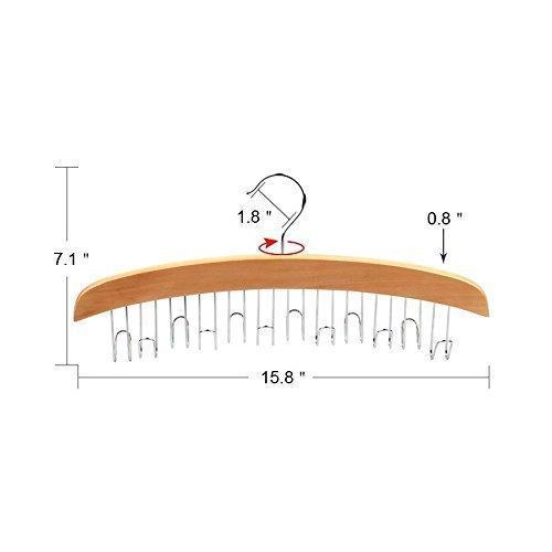 Buy ohuhu belt hanger 24 belt racks hardwood homeware closet accessories organizers 2 pack