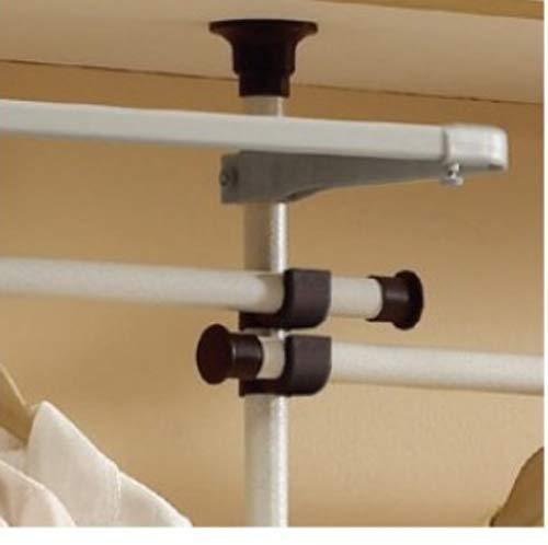 Budget friendly prince hanger deluxe 4 tier shelf hanger with curtain clothing rack closet organizer phus 0061