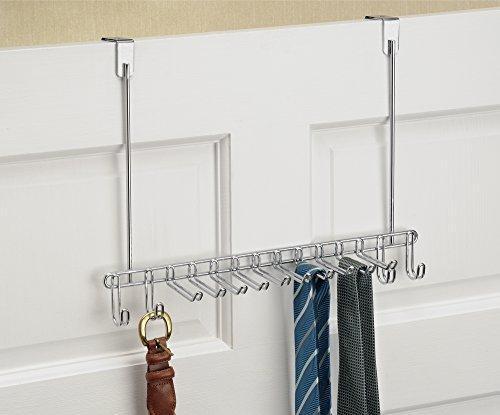 Online shopping bochens metal over door hanging closet storage organizer rack for bedroom closet bath holds mens womens ties belts slim scarves jewelry accessories