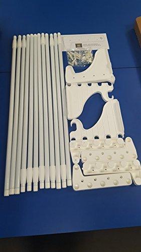 Discover the ez shelf diy closet organizer kit expandable to 12 2 ft of hanging shelf space white