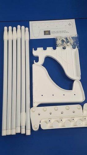 Discover the best expandable closet rod and shelf units with 1 end bracket finish white