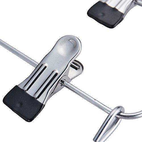 Related emstris skirt hangers pants hangers closet organizer stainless steel fold up space saving hangers
