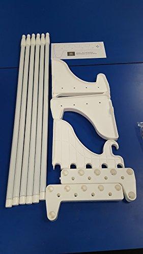 Shop here ez shelf diy expandable closet kit 2 closet shelf rods units and 2 end brackets each unit 40 in to 74 in white