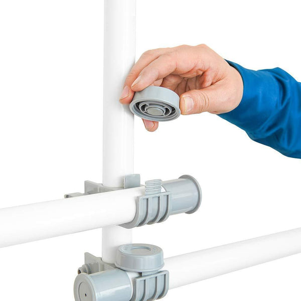 Budget garment racks adjustable closet organizer with 440lb load heavy duty hang clothes rack for storage and display 55 x 97 expands to 102 x 119