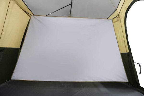 Shop here spacious and comfortable ozark trail hazel creek 12 person cabin tent with two closets with hanging organizers room dividers mud mat e port and rolling storage duffel for convenience green