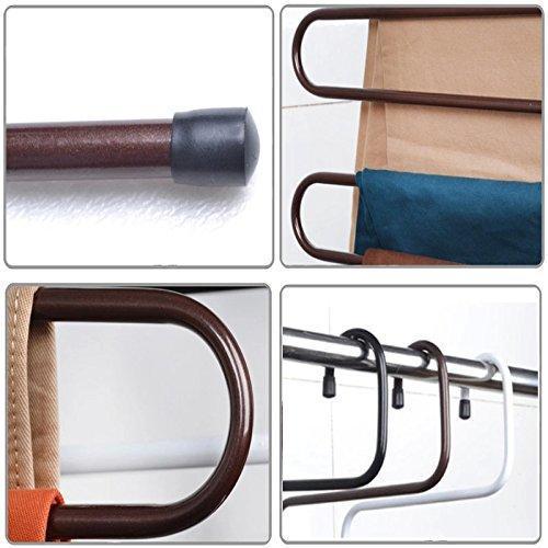 On amazon hunger metal multi fonction s shape clothes closet hangers clothing organizer black