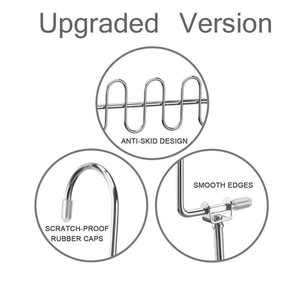 Shop meetu magic cloth hanger wonder space saving hangers metal closet organizer for closet wardrobe closet organization closet system pack of 4