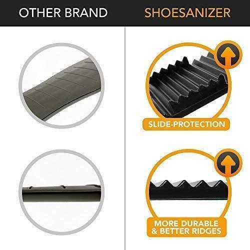Online shopping new upgraded adjustable shoes organizer best quality shoe slots closet storage space saver durable holds high heels to sneakers for men women and kid shoes 8 pack in black