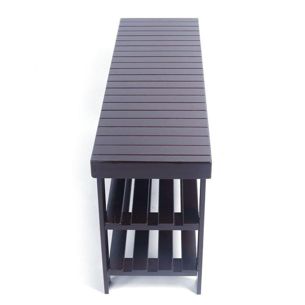 Get teekland bamboo shoe rack bench 2 tier wooden boot organizing rack entryway closets storage shelf and entryway organizer coffee