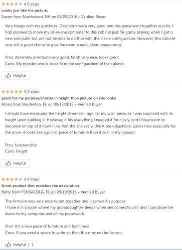 The best brown storage desk armoire computer workstation cabinet home organizer office shelves closet bedroom study executive furniture