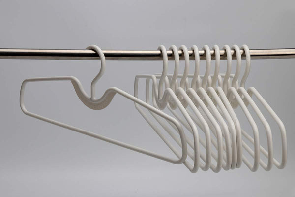 Products higher hangers space saving clothes hangers heavy duty closet organizers helps reduce wrinkles and clutter great for dorms and increasing closet space 40 pack white plastic