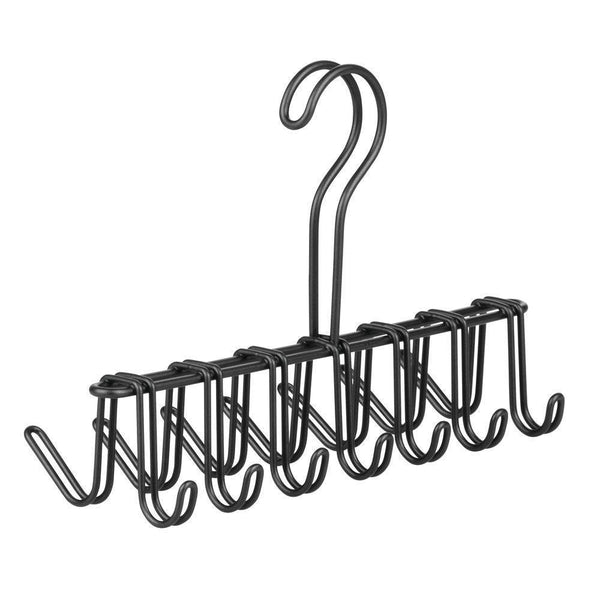Discover the best interdesign classico closet organizer rack for ties belts 14 hooks matte black