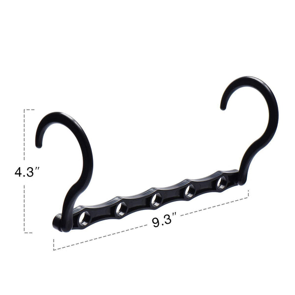 Top rated house day black magic hangers space saving clothes hangers organizer smart closet space saver pack of 10 with sturdy plastic for heavy clothes