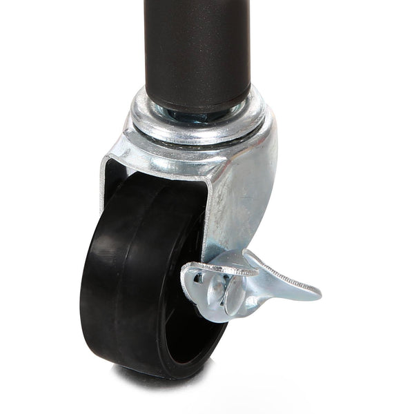 Discover homdox double rod closet 3 shelves wire shelving clothing rolling rack heavy duty garment rack with wheels and side hooks