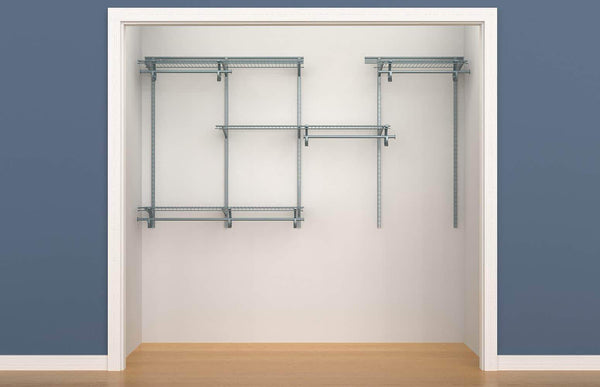 Save on closetmaid 78809 shelftrack 5ft to 8ft adjustable closet organizer kit satin chrome