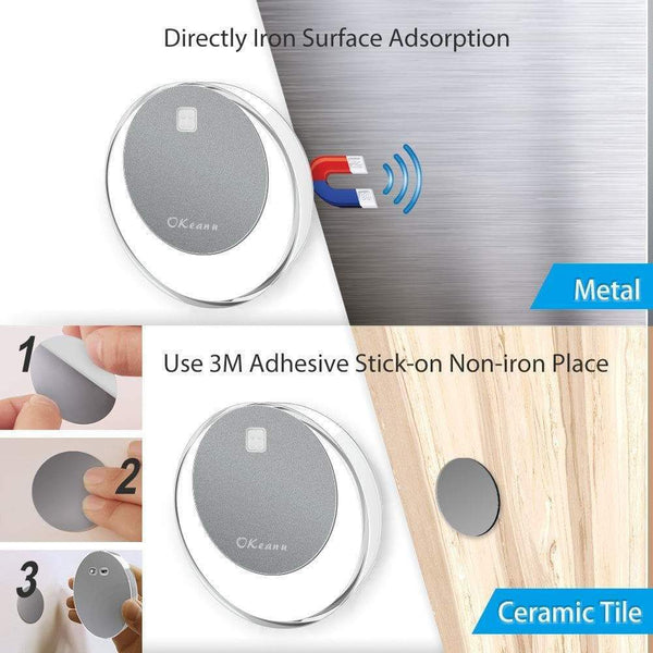 Buy okeanu motion sensor light 14 led cordless rechargeable night light portable closet lights for hallway basement garage bathroom cabinet stair 3 pack white