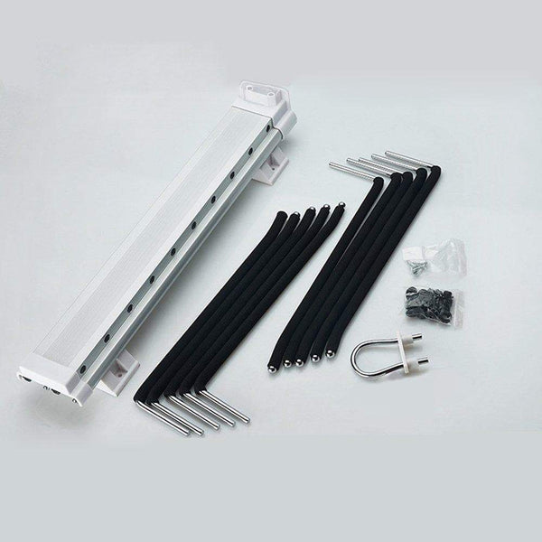 Best seller  closet swing arm pants hanger bar clothes organizers for space saving and storage 18 x 13 1 2 install on both side black