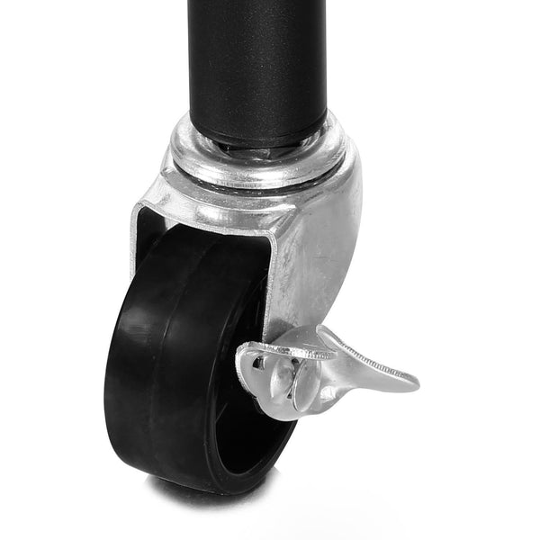 Featured modrine double rod garment rack 3 tiers heavy duty hanging closet with lockable rolling wheels 2 side hooks and 2 clothes rods black