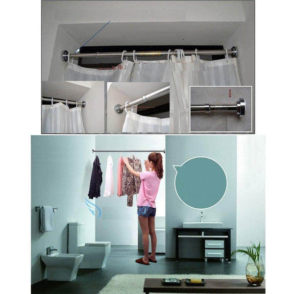 Results szdealhola stainless steel extendable tension closet rod extender hanging pole retractable 1