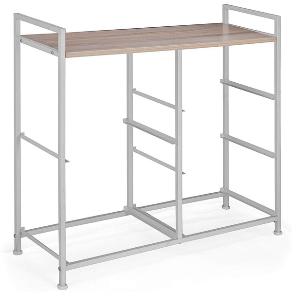 Amazon happybuy 5 drawer storage organizer unit with fabric bins bedroom play room entryway hallway closets steel frame mdf top dresser storage tower fabric cube dresser chest cabinet beige tall