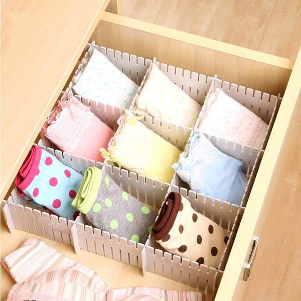Online shopping shineme drawer organizer 24pcs diy plastic drawer dividers household storage shineme thickening housing spacer sub grid finishing shelves for home tidy closet stationary makeup socks organizer