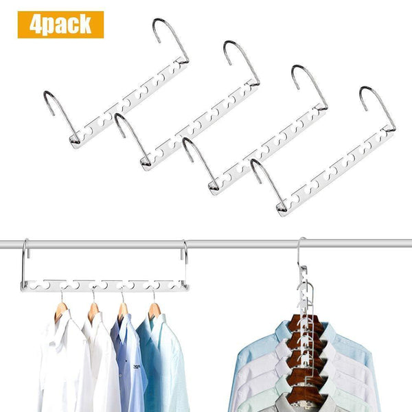 Shop here closet space saving hangers for clothes pants 10 5 inch metal wonder hangers stainless steel magic cascading hanger updated hook design closet organizer hanger