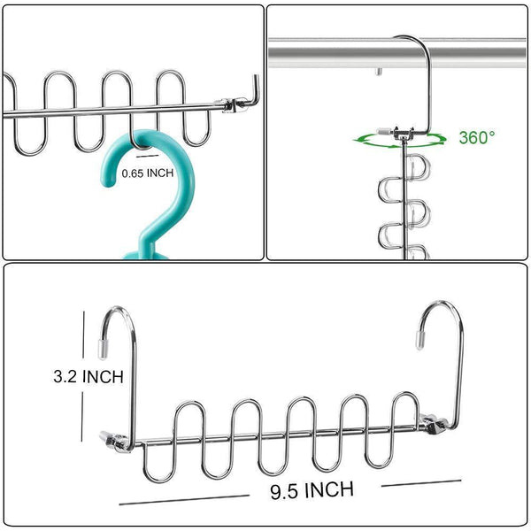 Save on meetu space saving hangers magic wonder cloth hanger metal closet organizer for closet wardrobe closet organization closet system pack of 20