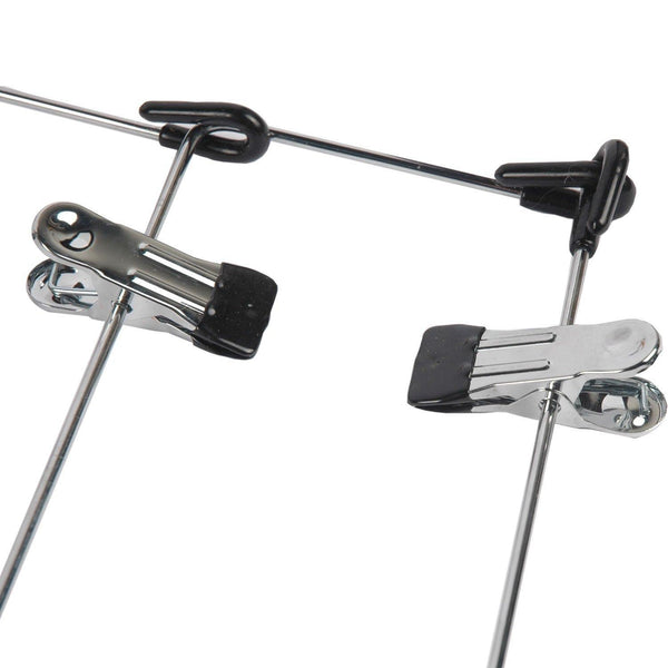 Shop for lohas home 4 tier skirt hangers pants hangers closet organizer stainless steel fold up space saving hangers 2 pieces