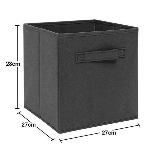 Save on ximivogue storage box storage bins 3 pack storage cube basket bins cloth folding box closet drawers container dresser basket organizer shelf collapsible for underwear sock bra tight kids toy brown