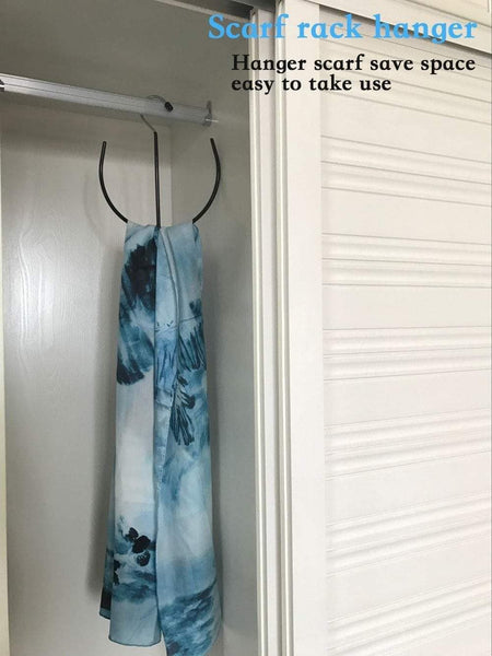 Organize with acuski 2 pcs multi purpose semicircle belt hanger racks belt organizer storage ties rack hanger shoes bags purses scarf hats and clothes hanger for closet stainless steel no slip cabinet organizer