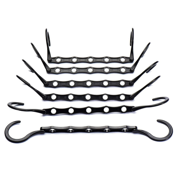 Top house day black magic hangers space saving clothes hangers organizer smart closet space saver pack of 10 with sturdy plastic for heavy clothes