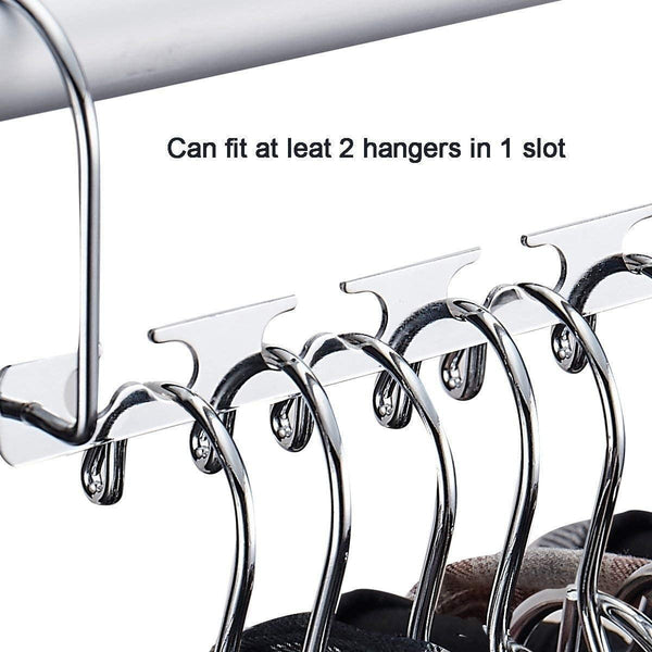 Organize with star fly magic hangers space saving hangers magical clothing hanger with hook stainless steel wonder closet organizer 10 pack