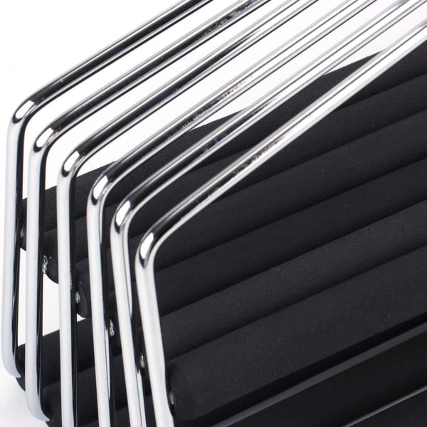 Storage organizer bekith 6 pack 2 tier slack pant hangers open ended easy slide trouser organizer space saving non slip foam padded closet storage organizer for pants jeans trousers skirts scarf