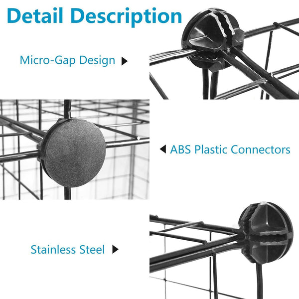 Best tespo wire cube storage shelves book shelf metal bookcase shelving closet organization system diy modular grid cabinet 12 cubes