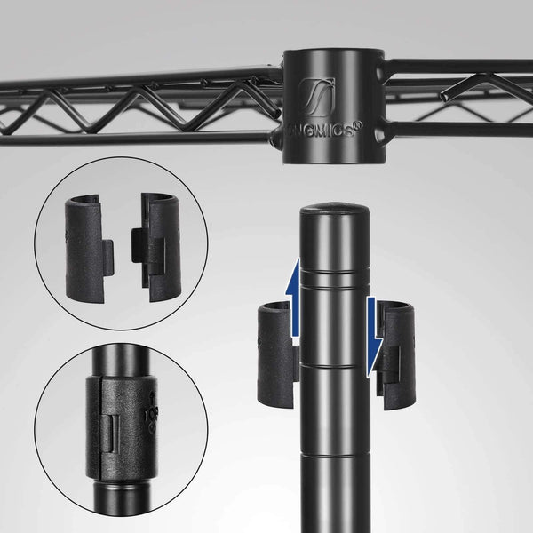 Amazon songmics extra large shelving garment rack heavy duty portable clothes wardrobe free standing closet storage organizer ulgr12p