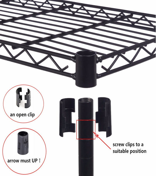 Amazon best s afstar safstar heavy duty clothing garment rack wire shelving closet clothes stand rack double rod wardrobe metal storage rack freestanding cloth armoire organizer 1 pack