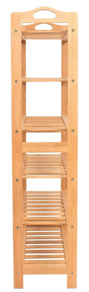 Featured birdrock home free standing bamboo shoe rack with handles 6 tier wood closets and entryway organizer fits 18 pairs of shoes