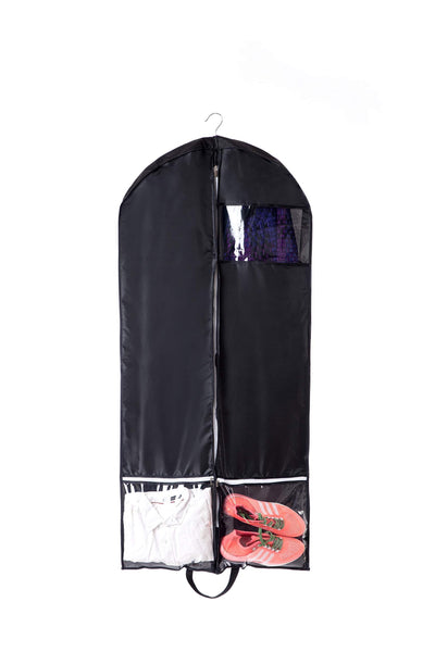 New qees 3pcs travel garment bag heavy duty breathable dance costume bags with accessories zipper pockets travel and closet suit storage bags with strong handle jjz310