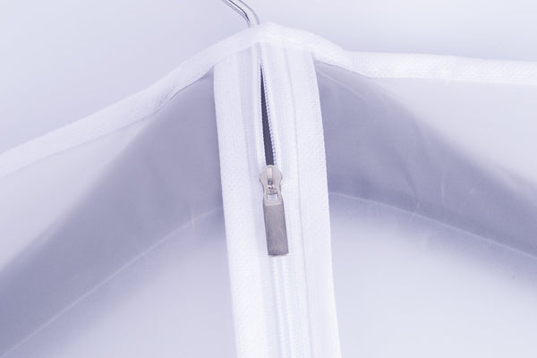 Get garment bag clear plastic breathable moth proof garment bags cover for long winter coats wedding dress suit dance clothes closet pack of 6 24 x 55