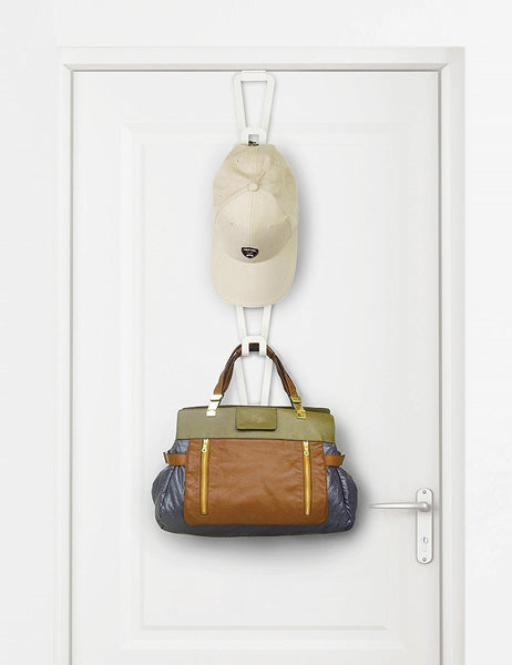 Storage organizer ybm home ybmhome hanging closet rod over the door organizer rack hooks purses handbags satchels backpacks scarves pashminas slings caps hats closet accessories 2166 1 6 hook handbag hanger