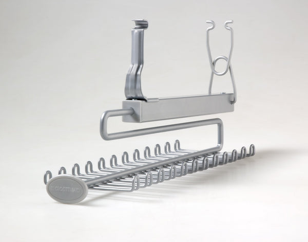 Buy closetmaid 78060 sliding tie belt rack for wire shelving satin chrome