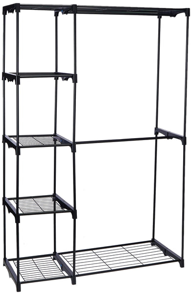 The best whitmor deluxe double rod freestanding closet heavy duty storage organizer