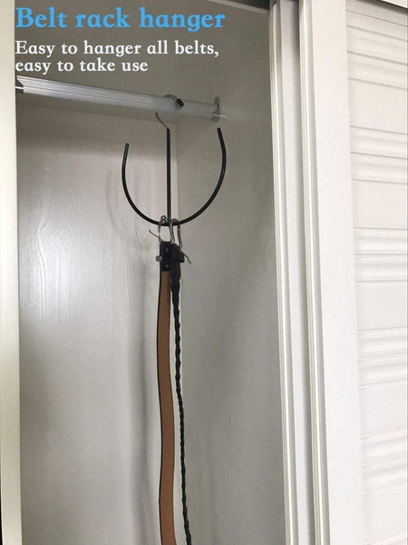 Results acuski 2 pcs multi purpose semicircle belt hanger racks belt organizer storage ties rack hanger shoes bags purses scarf hats and clothes hanger for closet stainless steel no slip cabinet organizer