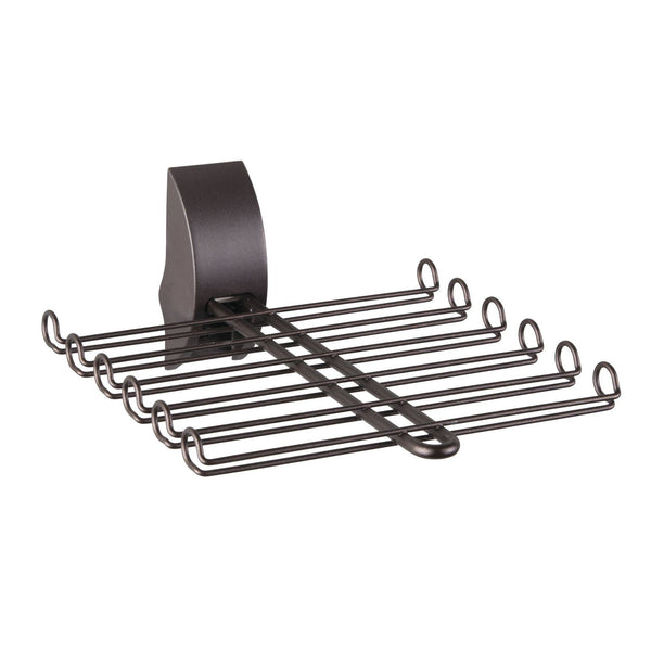 Selection mdesign wall mount tie and belt rack organizer for closet storage bronze