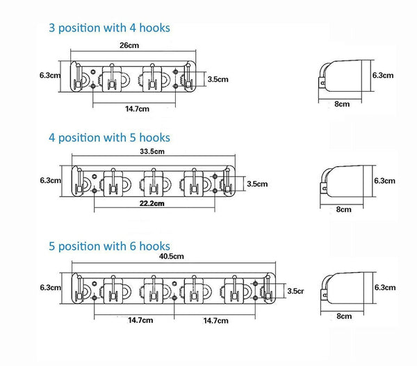 Save this good rate mop and broom holder wall mounted garden tool storage tool rack storage organization for your home closet garage and shed 5hole 6hanging