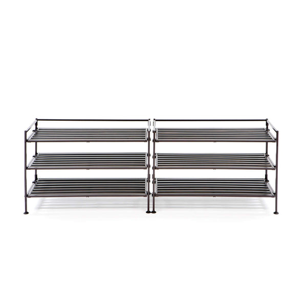 Online shopping seville classics 3 tier stackable 9 pair woodgrain resin slat shelf sturdy metal frame shoe storage rack organizer 2 pack perfect for bedroom closet entryway dorm room espresso