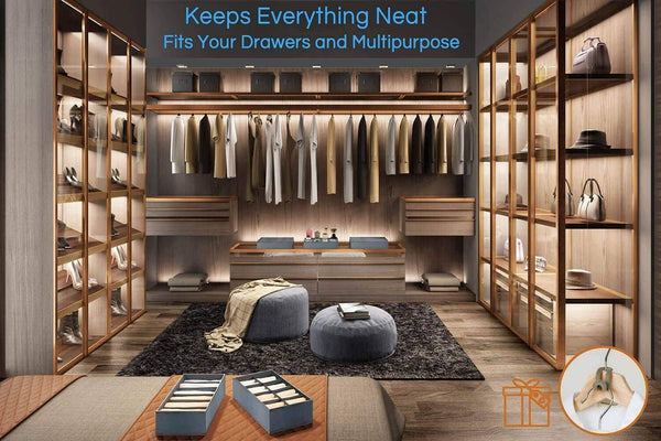 Discover the best underwear organizer dresser drawer organizer foldable closet drawer dividers washable sock organizer storage bra box fabric bin for baby clothes panties lingeries ties belts