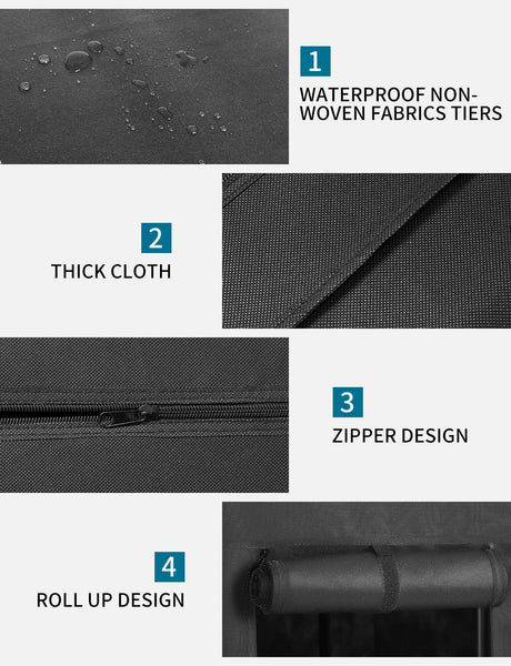 Great aoou closet organizer wardrobe closet portable closet closet organizers and storage with non woven fabric easy to assemble 56 x 18 5 x 66 inches black