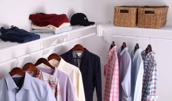 Discover the best ez shelf diy closet organizer kit expandable to 12 2 ft of hanging shelf space white