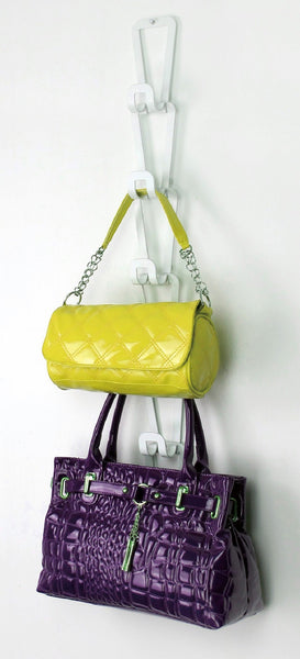 Top ybm home ybmhome hanging closet rod over the door organizer rack hooks purses handbags satchels backpacks scarves pashminas slings caps hats closet accessories 2166 1 6 hook handbag hanger